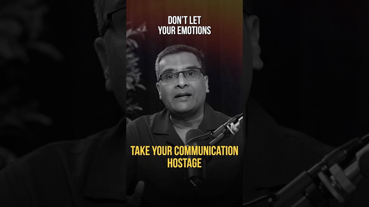 Before you speak, check who’s in control—your emotions or you?